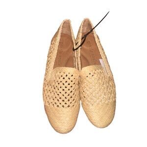 Gentle Souls By Kenneth Cole Eugene Smoking Loafer In Tan Size 6.5 Woven Flat
